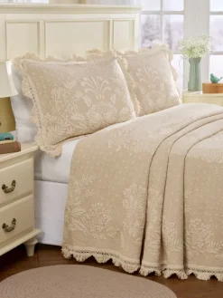 Abigail Adams Cotton Matelasse Bedspread or Pillow Sham