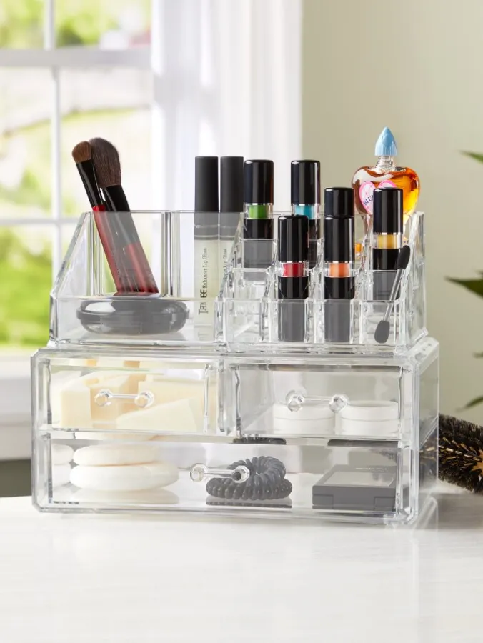 Acrylic Cosmetic Storage Caddy