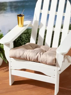 Adirondack Chair Tufted Outdoor Seat Cushion