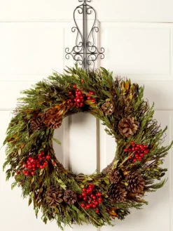 Adjustable Wrought-Iron Wreath Hanger