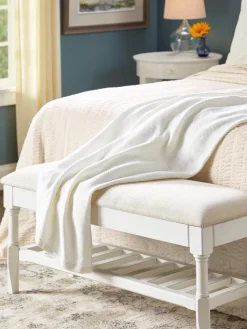 All-Cotton Herringbone Blanket