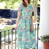 All-Cotton Watercolor Dress