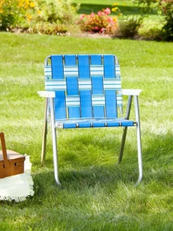 American-Made Classic Webbed Folding Lawn Chair