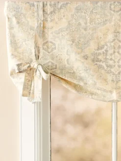 Antiqued Watercolor Rod Pocket Tie-Up Valance by Country Curtains®