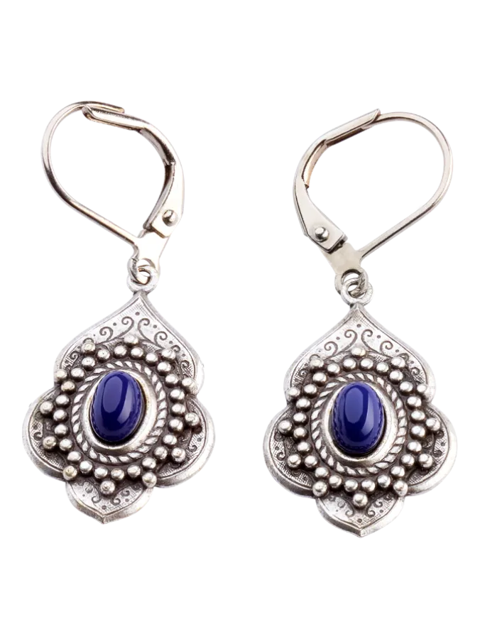Antique Medallion Drop Earrings