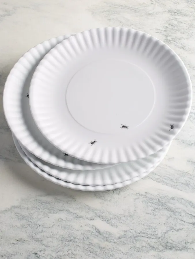 Ants at a Picnic Melamine Plate, Set of 4