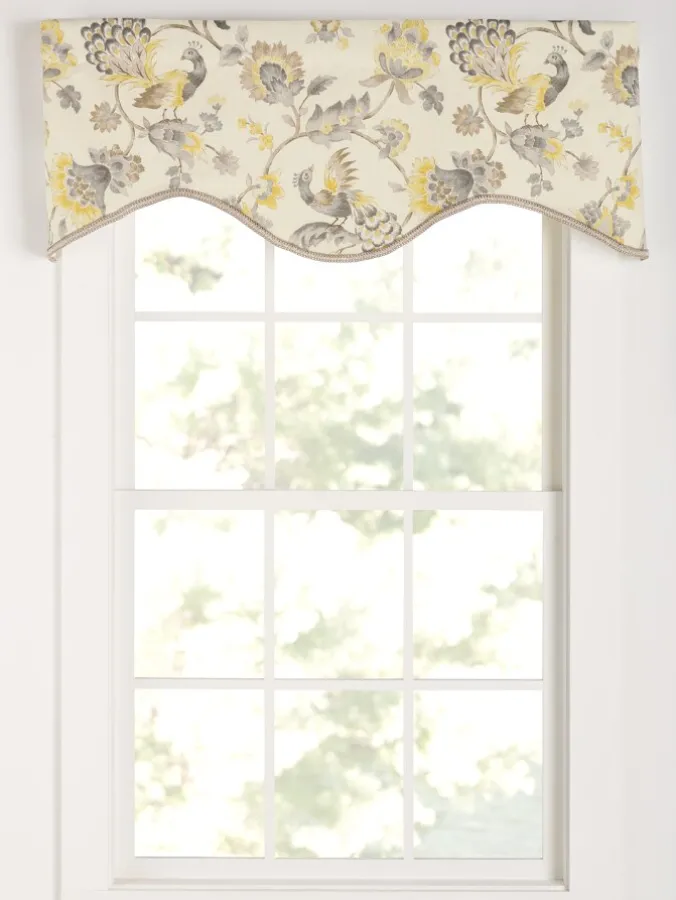 Arianna Lined Rod Pocket M-Shaped Valance by Country Curtains®