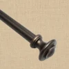 Artisan Bronze Adjustable Curtain Rod With Finial, 3/4 Inch