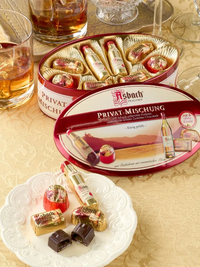 Asbach Assorted Brandy Dark Chocolate Tin