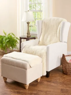 Australian Merino Wool Recliner Chair Cover or Footrest Cover
