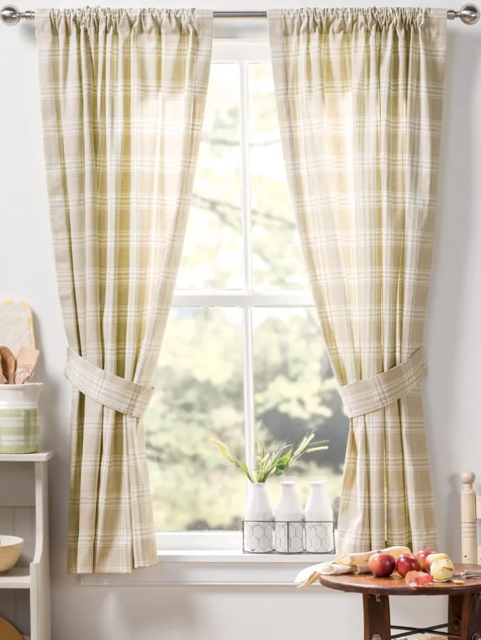Bentley Plaid Rod Pocket Curtains by Country Curtains®