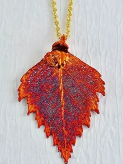 Birch Leaf Necklace
