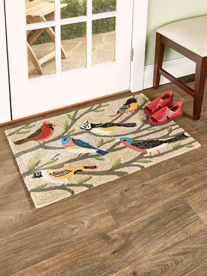 Birds of a Feather Indoor/Outdoor Rug and Doormat