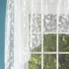 Birdsong Lace Rod Pocket Swag Pair