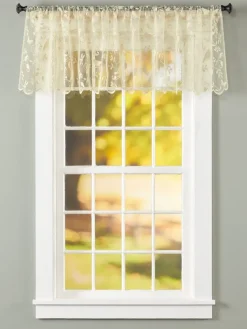 Birdsong Lace Rod Pocket Tailored Valance