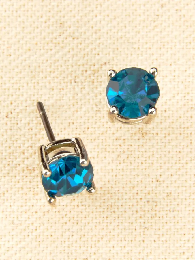 Birthstone Stud Earrings