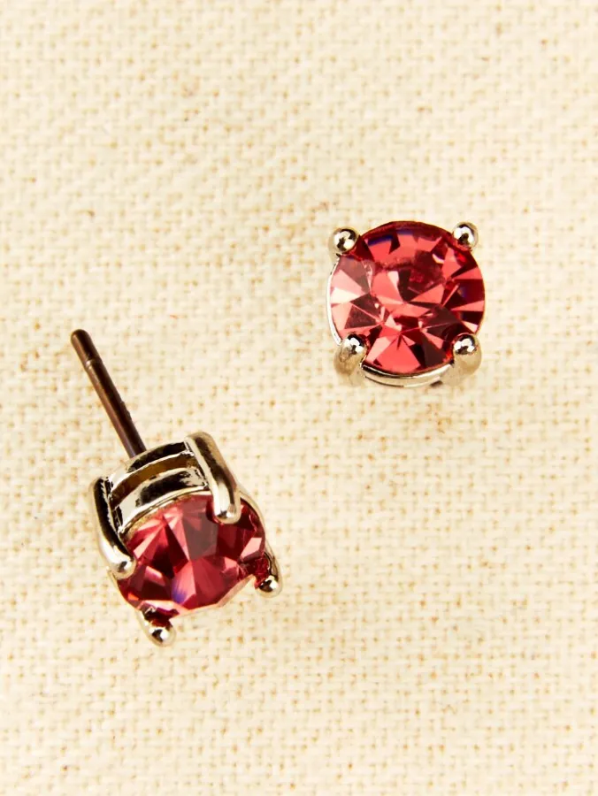 Birthstone Stud Earrings