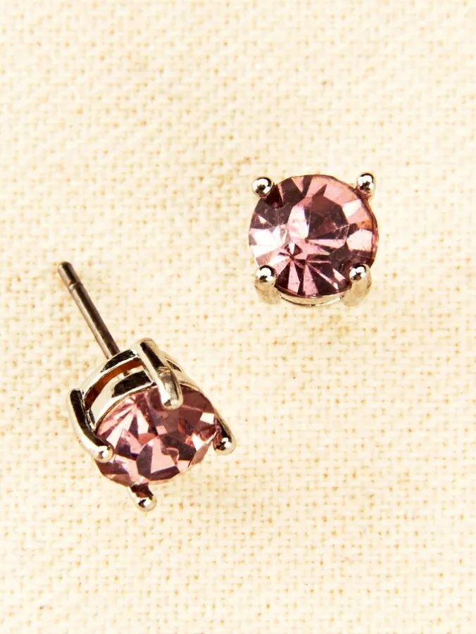 Birthstone Stud Earrings