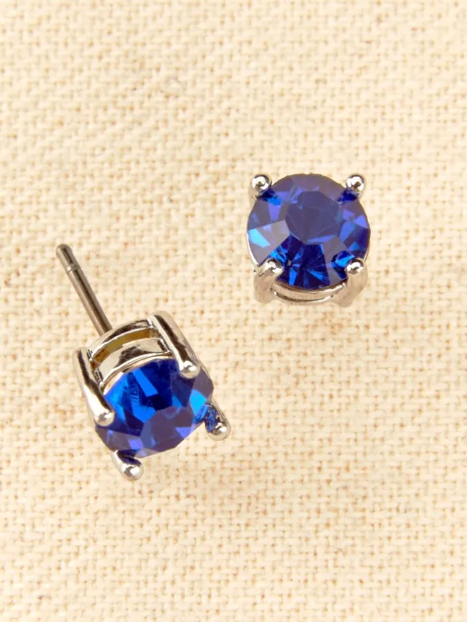 Birthstone Stud Earrings