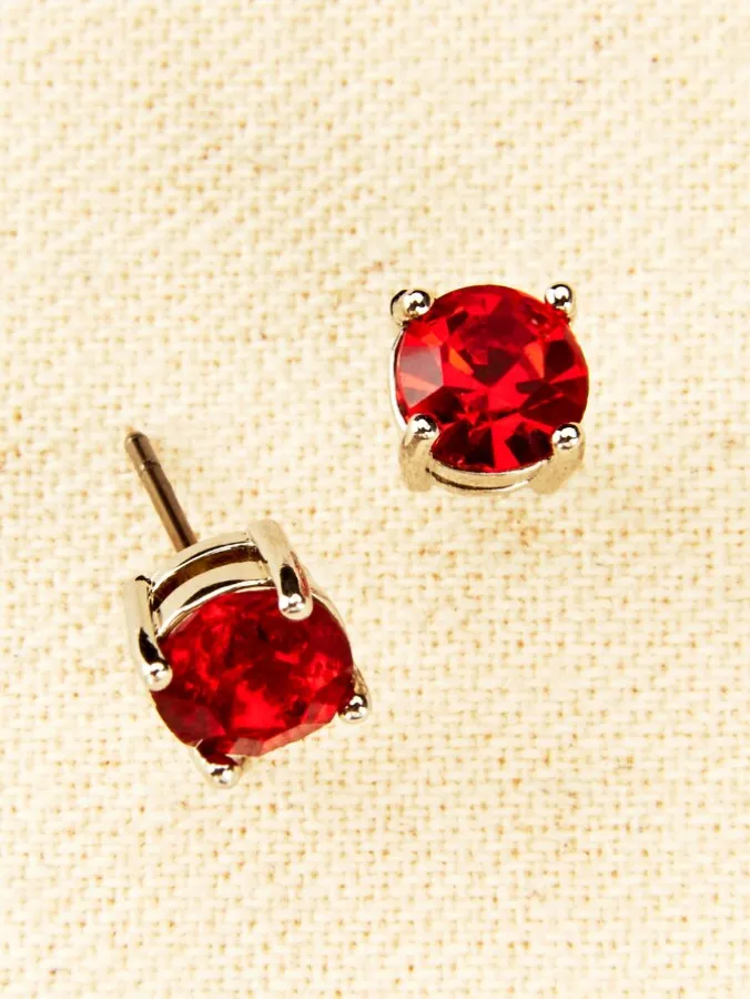 Birthstone Stud Earrings