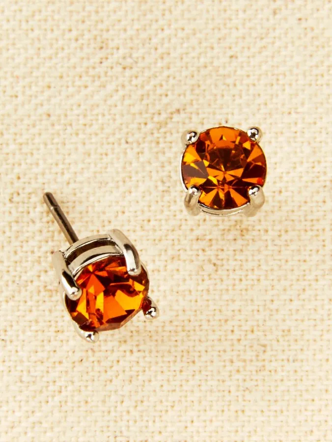 Birthstone Stud Earrings