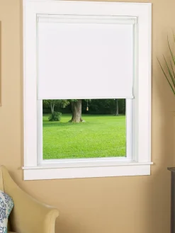 Blackout Cordless Cotton-Blend Roller Shade