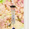 Blue Crystal Hummingbird Wind Chime