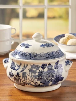 Blue Willow Covered Casserole
