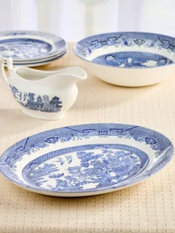 Blue Willow Oval Serving Platter
