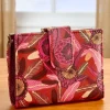 Bold Floral RFID-Blocking Bi-Fold Wallet