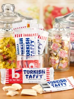 Bonomo Turkish Taffy Nostalgic Candy, 8 Pack