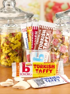 Bonomo Turkish Taffy Nostalgic Candy, 8 Pack