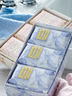 Botanical Bath and Body Soap Box, 3 Bars