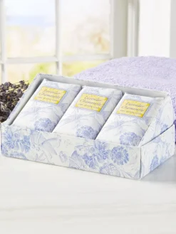 Botanical Bath and Body Soap Box, 3 Bars