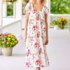 Botanical Beauty Cotton Short-Sleeve Nightgown