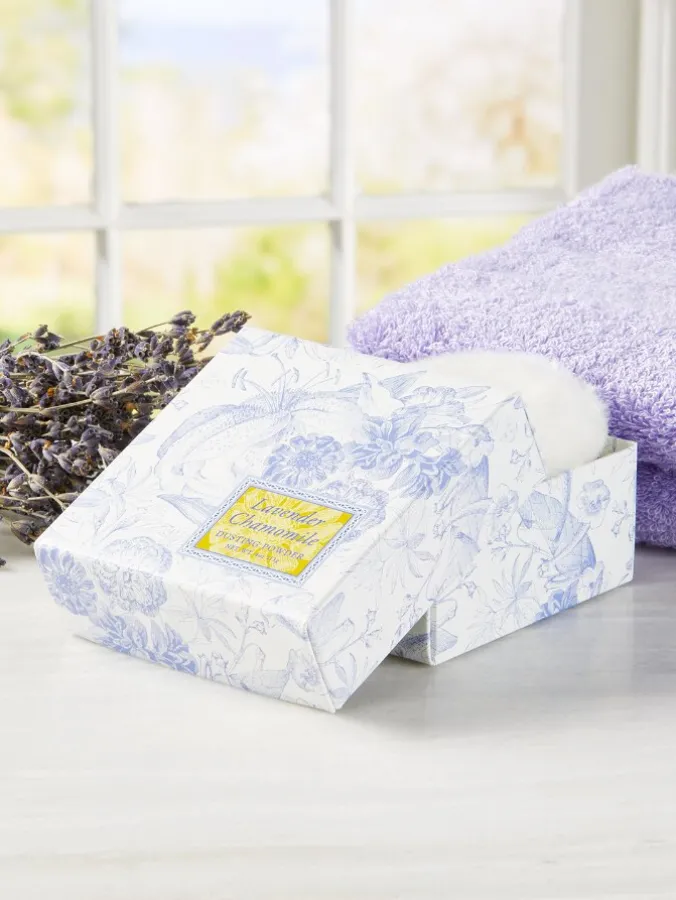 Botanical Dusting Powder With Puff, In 2 Scents