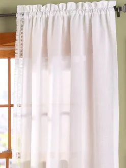 Brushed Fringe Rod Pocket Curtains