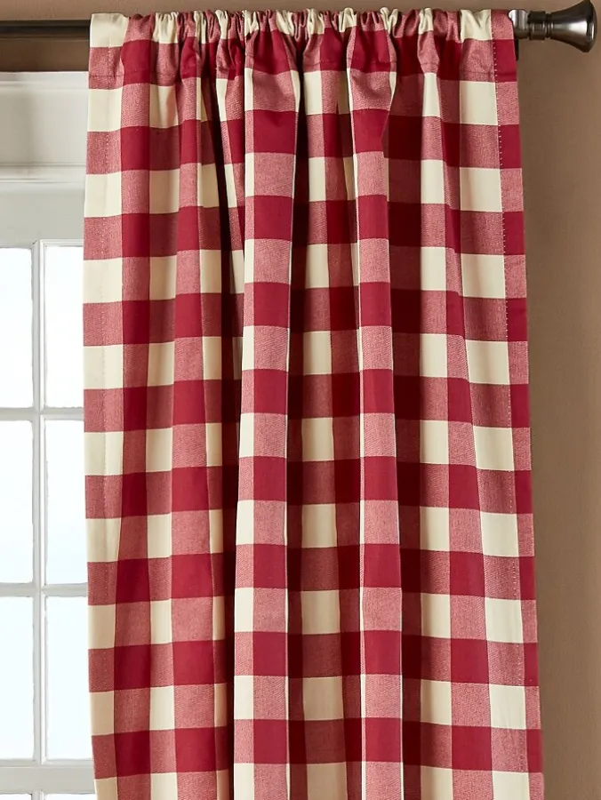 Buffalo Check Rod Pocket Curtains by Country Curtains®