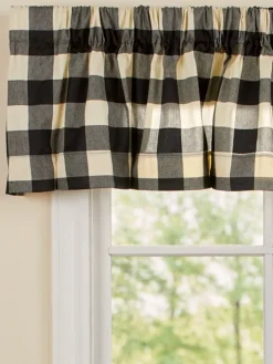 Buffalo Check Rod Pocket Tailored Valance by Country Curtains®