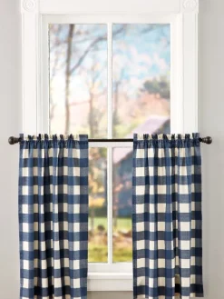 Buffalo Check Rod Pocket Tiers by Country Curtains®