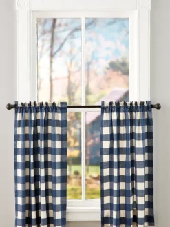 Buffalo Check Rod Pocket Tiers by Country Curtains®
