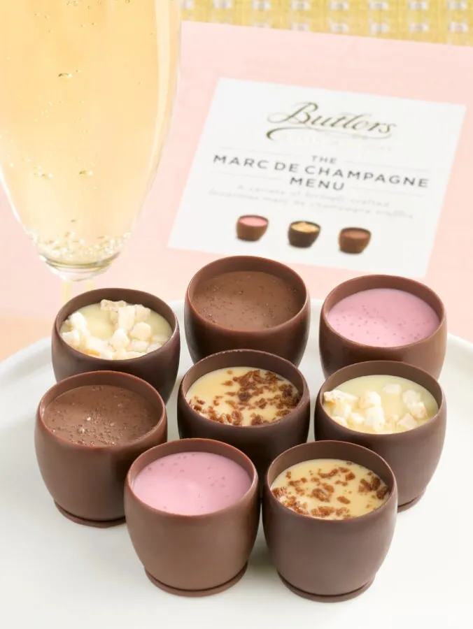 Butlers Irish Chocolates Marc de Champagne Menu Box