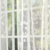 Butterfly Garden Lace Rod Pocket Ruffled Valance