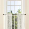 Butterfly Garden Lace Rod Pocket Tiers