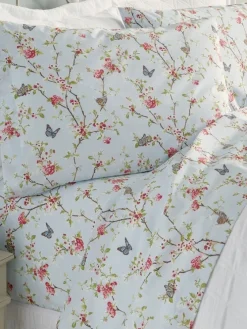 Butterfly Garden Portuguese Cotton Percale Sheet Set
