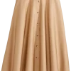 Button-Front Cotton Skirt