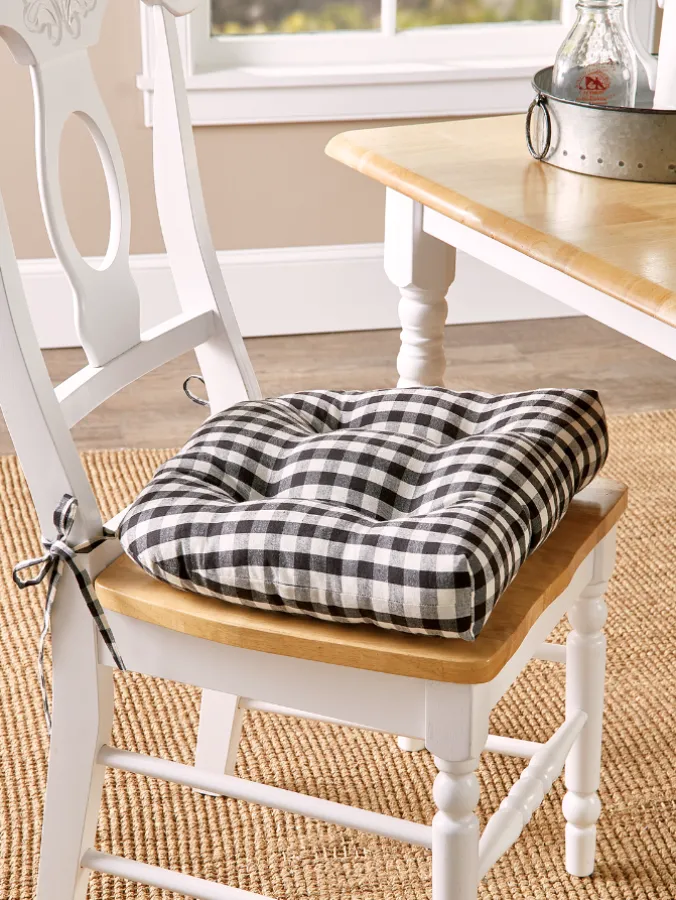 Cabin Check Chair Cushion