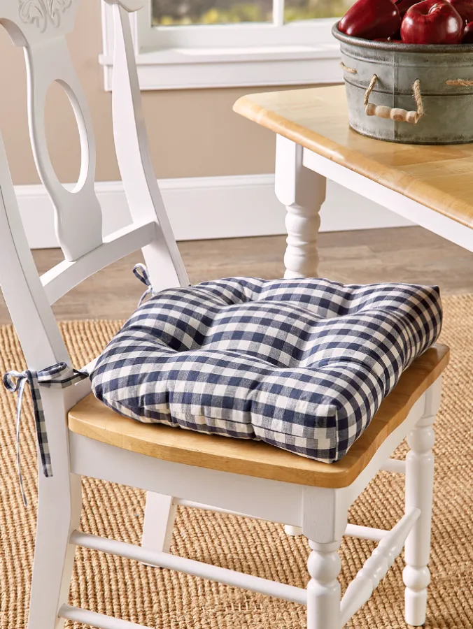 Cabin Check Chair Cushion
