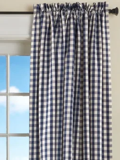 Cabin Check Rod Pocket Curtains by Country Curtains®