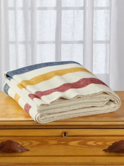 Cabin Stripe Wool Blanket